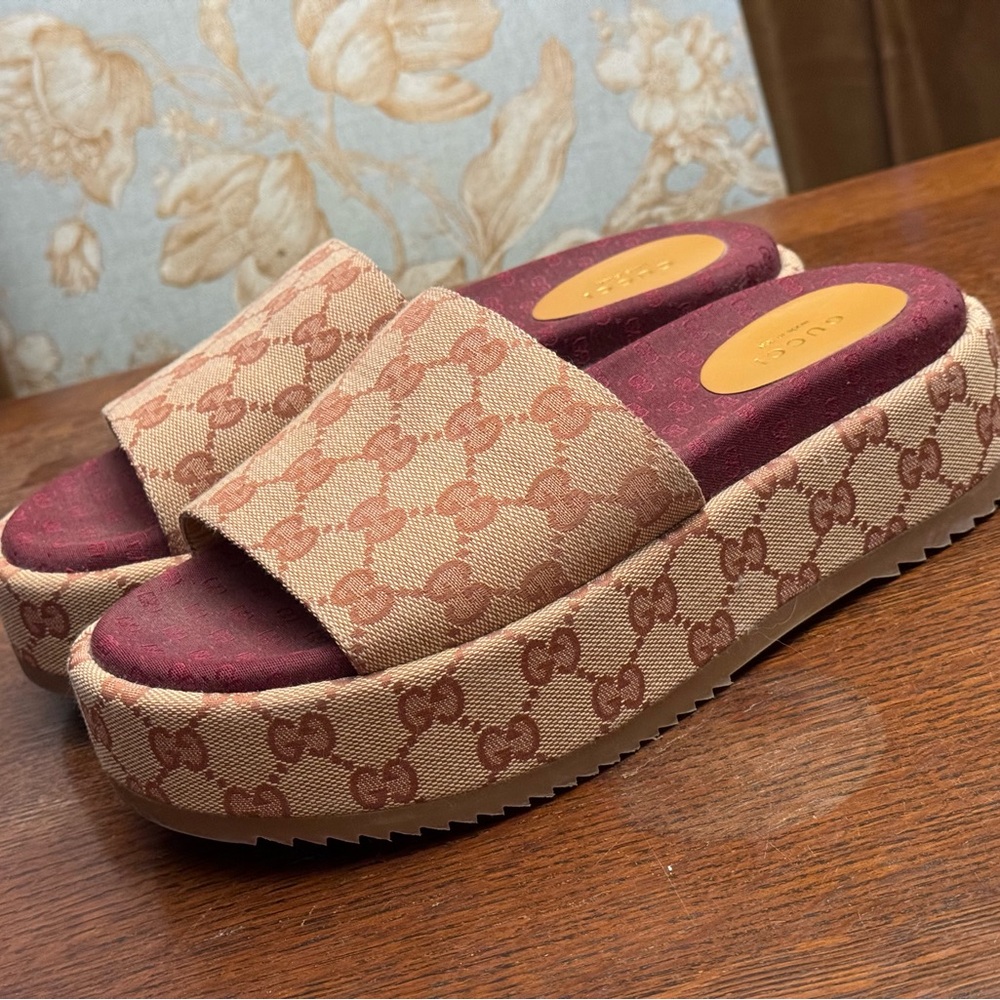 Gucci Platform Slide Sandal. Love these! Just too small! Excellent condition!
